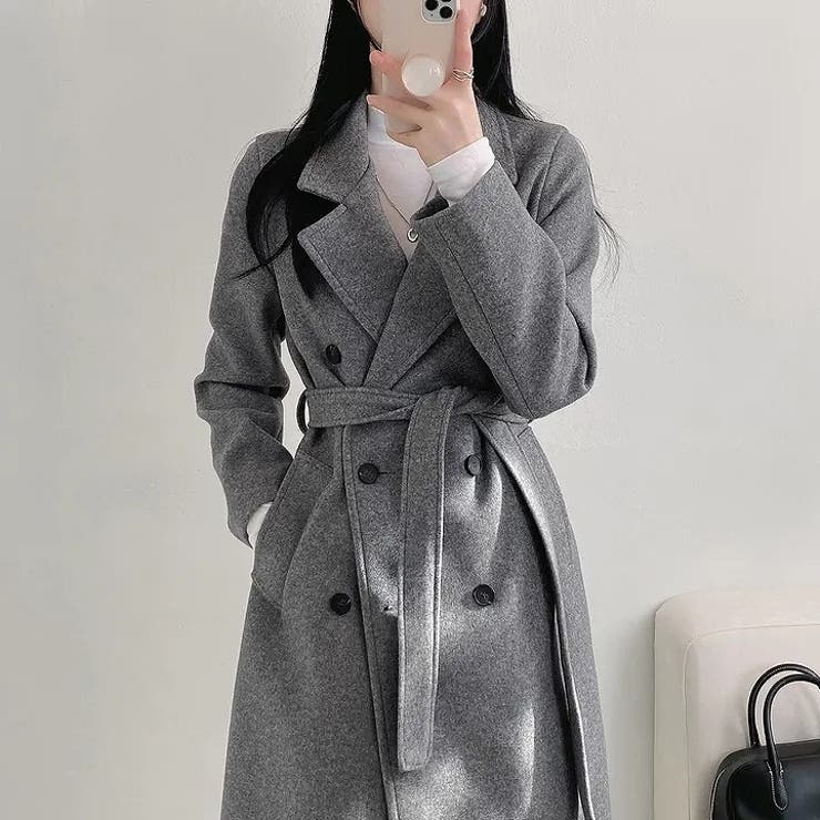 リボンダブルブレストロングメルトンジャケット | Ulysses | 詳細画像7 