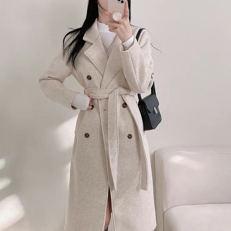 リボンダブルブレストロングメルトンジャケット | Ulysses | 詳細画像12 