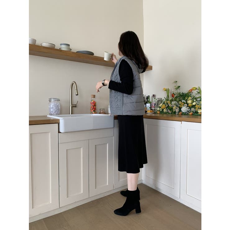 フード付きニット切り替えベスト | Ulysses | 詳細画像9 