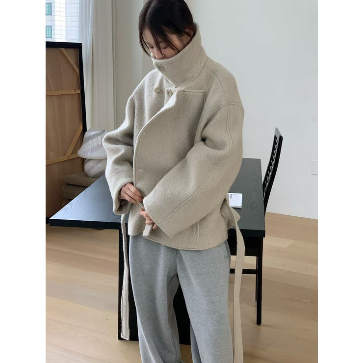 スタンドカラーショートメルトンジャケット | Ulysses | 詳細画像1 