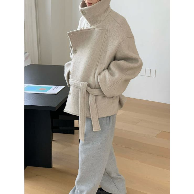 スタンドカラーショートメルトンジャケット | Ulysses | 詳細画像4 