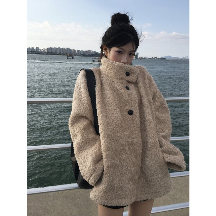 ベージュ | スタンドカラーシングルブレストジャケット | Ulysses