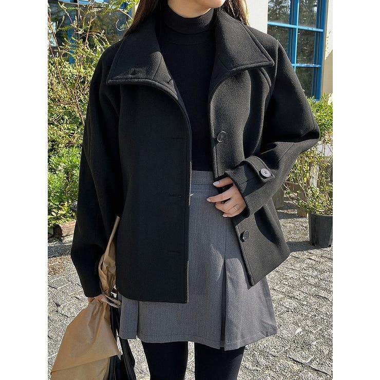 ブラック | 襟付きシングルブレストジャケット | Ulysses