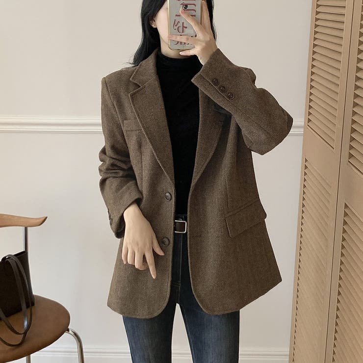 襟付きシングルブレストメルトンジャケット | Ulysses | 詳細画像1 