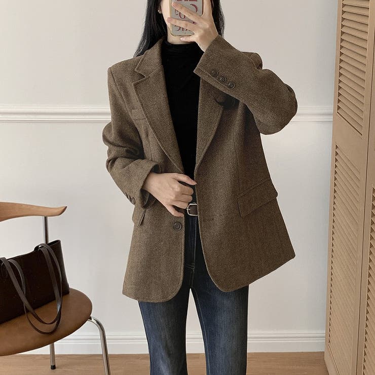 襟付きシングルブレストメルトンジャケット | Ulysses | 詳細画像3 