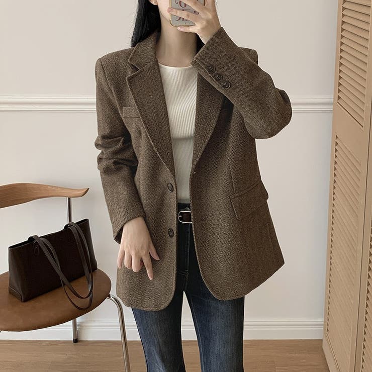 襟付きシングルブレストメルトンジャケット | Ulysses | 詳細画像4 