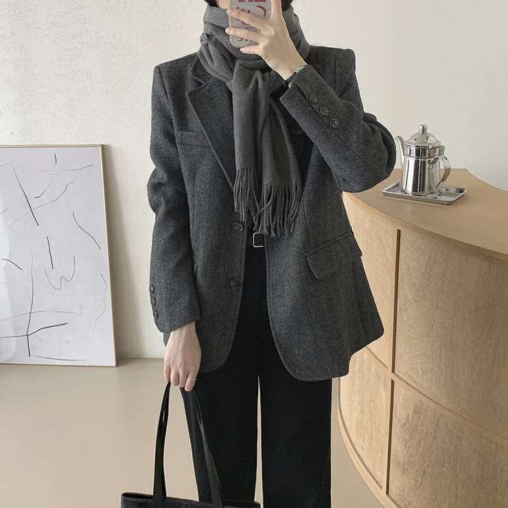 襟付きシングルブレストメルトンジャケット | Ulysses | 詳細画像6 