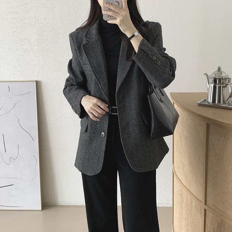 襟付きシングルブレストメルトンジャケット | Ulysses | 詳細画像7 