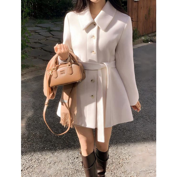 リボン襟付きシングルブレストメルトンジャケット | Ulysses | 詳細画像2 