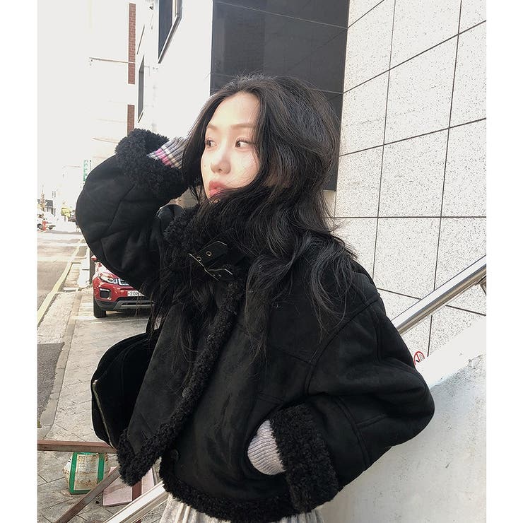 鹿の毛皮の綿毛ボアショートジャケット | Ulysses | 詳細画像8 