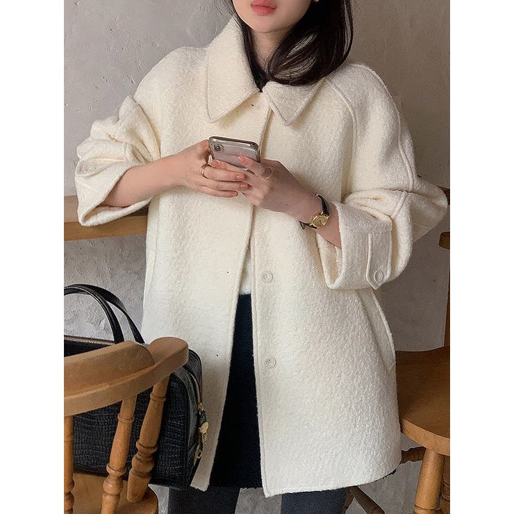 襟付きシングルブレストメルトンジャケット | Ulysses | 詳細画像4 