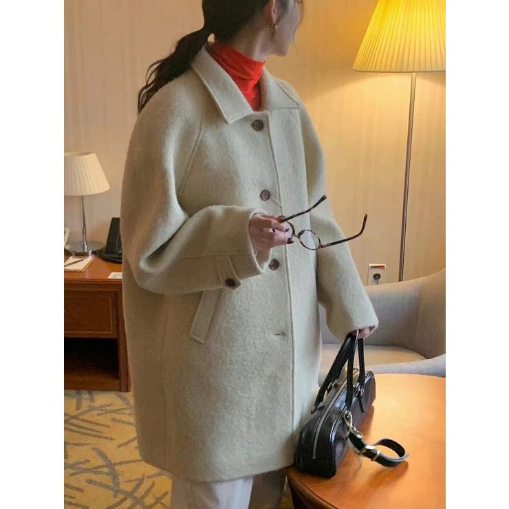 襟付きシングルブレストメルトンジャケット | Ulysses | 詳細画像12 