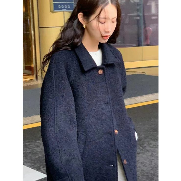 襟付きシングルブレストメルトンジャケット | Ulysses | 詳細画像14 