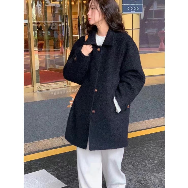 襟付きシングルブレストメルトンジャケット | Ulysses | 詳細画像15 