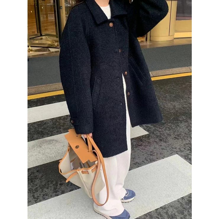 襟付きシングルブレストメルトンジャケット | Ulysses | 詳細画像17 