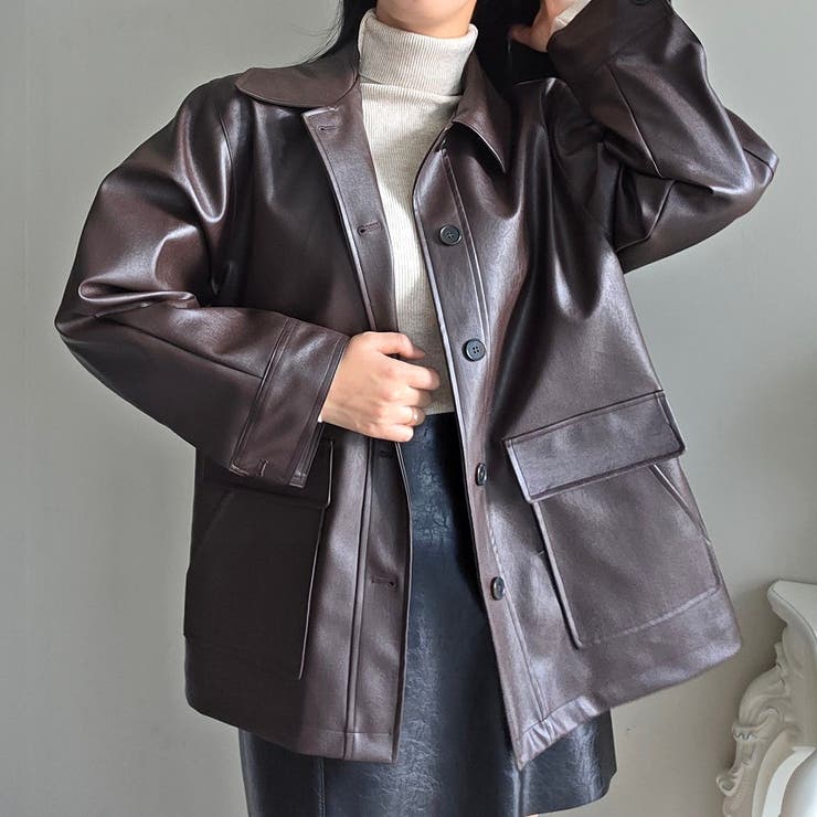 ブラウン | 合成皮革ジャケット | Ulysses