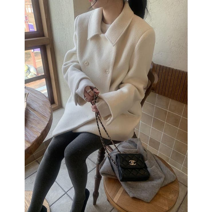 襟付きダブルブレストメルトンジャケット | Ulysses | 詳細画像4 