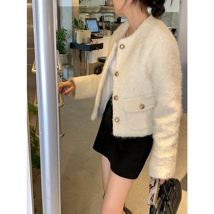 ノーカラーシングルブレストショートジャケット | Ulysses | 詳細画像4 