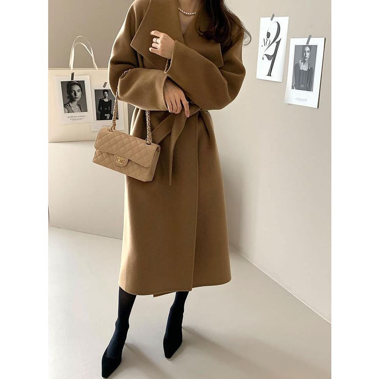 リボン襟付きロングメルトンジャケット | Ulysses | 詳細画像2 