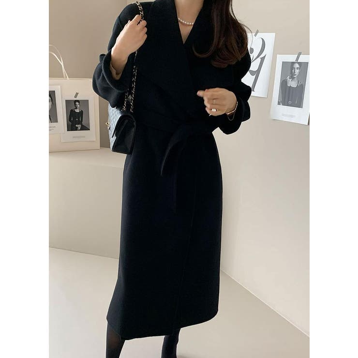 リボン襟付きロングメルトンジャケット | Ulysses | 詳細画像8 