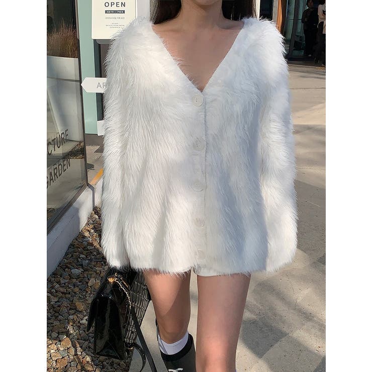 オフホワイト | シャギーニットジャケット | Ulysses