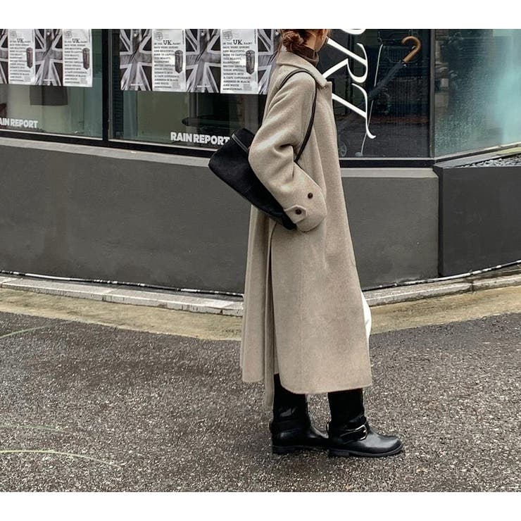 リボンロングスタンドカラーメルトンジャケット | Ulysses | 詳細画像4 