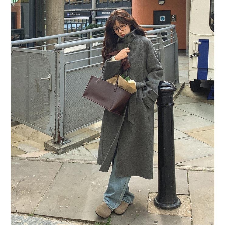 リボンロングスタンドカラーメルトンジャケット | Ulysses | 詳細画像5 