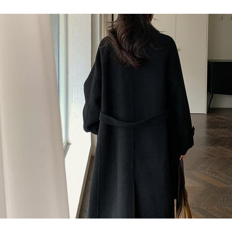 リボンロングスタンドカラーメルトンジャケット | Ulysses | 詳細画像9 