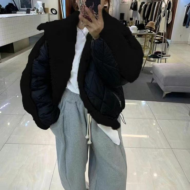 ブラック | 切り替えボアジャケット | Ulysses