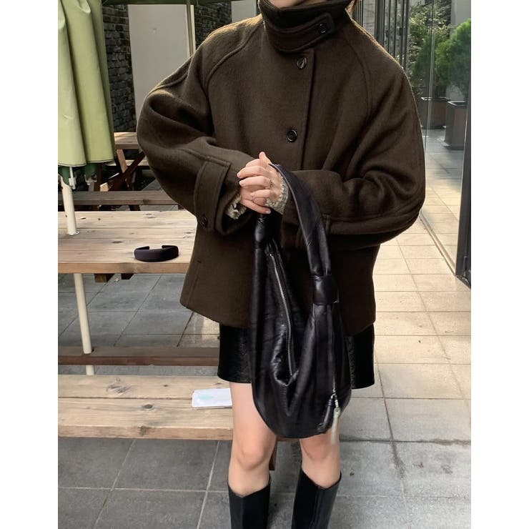 ブラウン | スタンドカラーメルトンジャケット | Ulysses