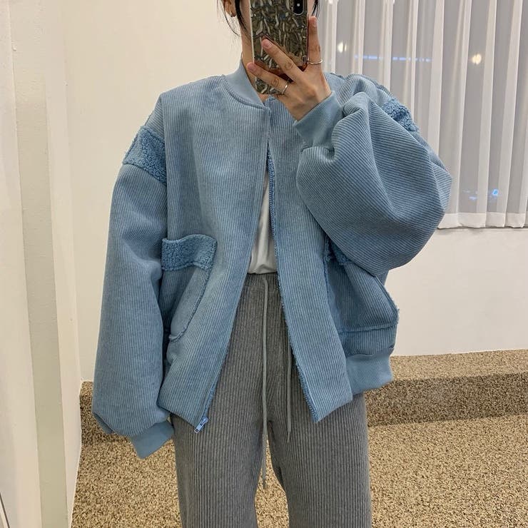 バック刺繍切り替えボアジャケット | Ulysses | 詳細画像1 