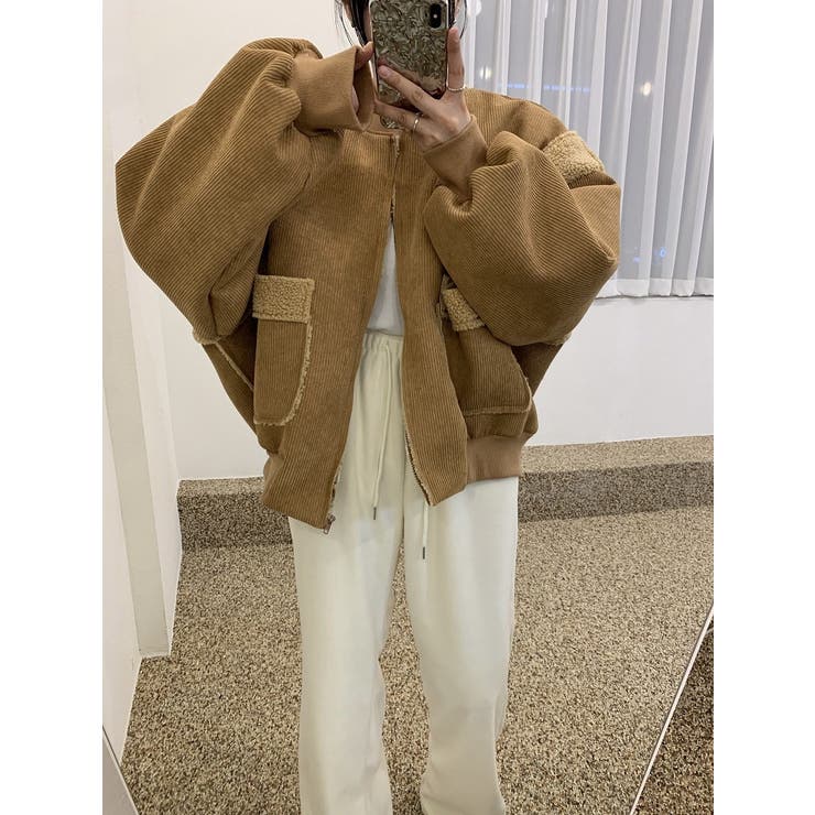 バック刺繍切り替えボアジャケット | Ulysses | 詳細画像5 