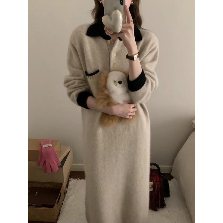 襟付きニットワンピース | Ulysses | 詳細画像1 