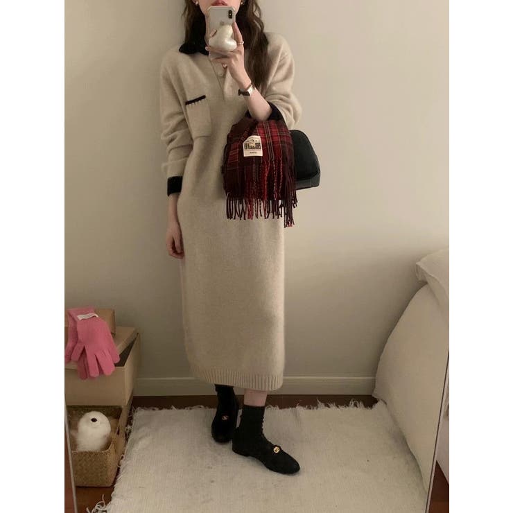 襟付きニットワンピース | Ulysses | 詳細画像2 