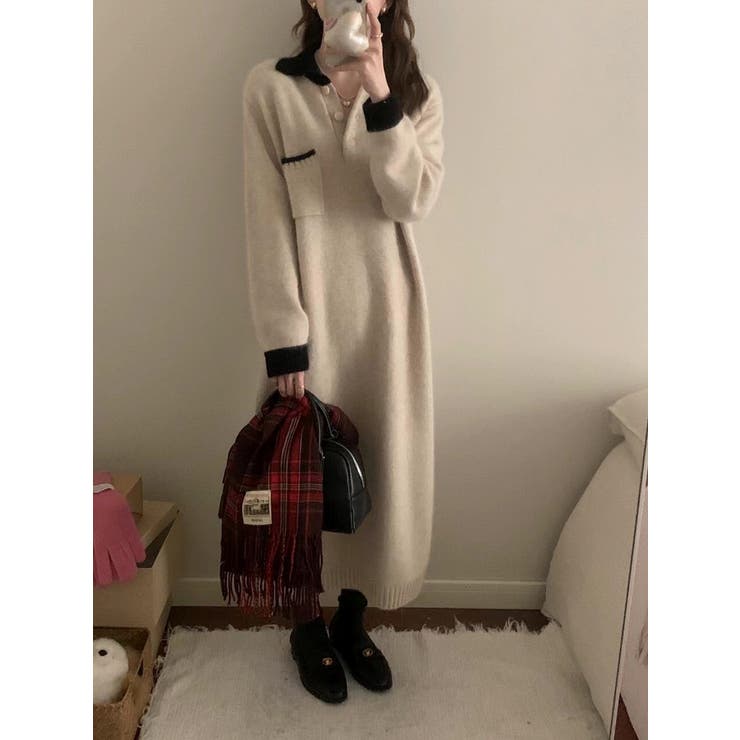 襟付きニットワンピース | Ulysses | 詳細画像6 