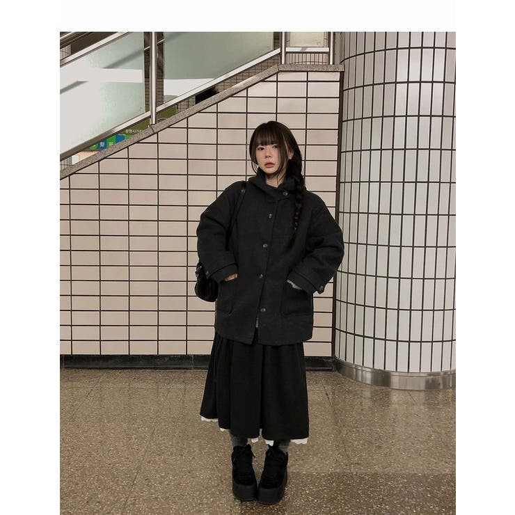 フード付きシングルブレストメルトンジャケット | Ulysses | 詳細画像2 