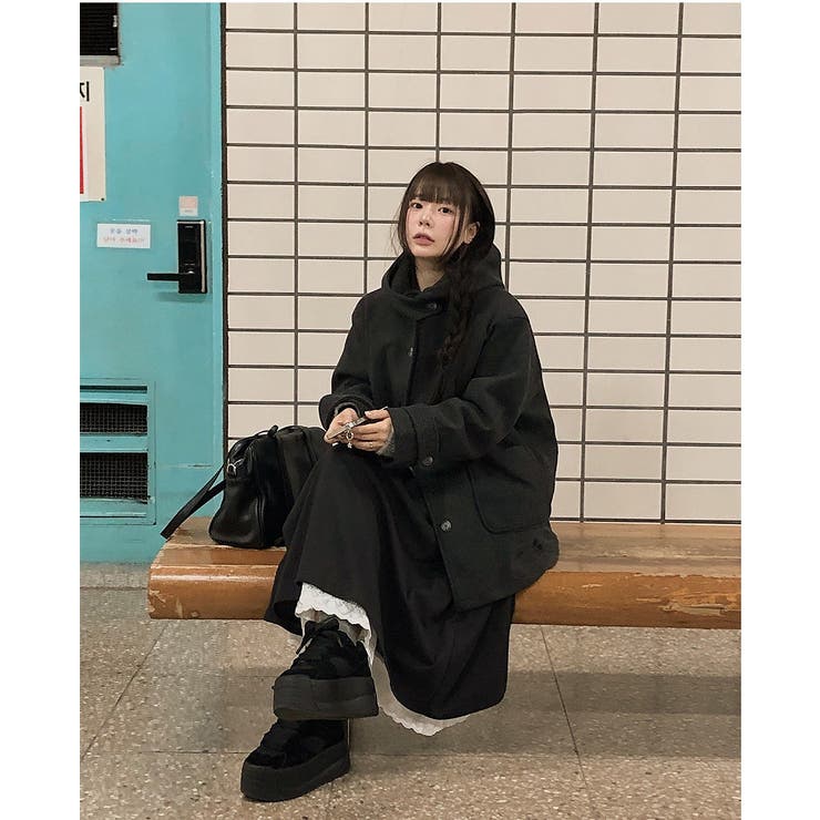 フード付きシングルブレストメルトンジャケット | Ulysses | 詳細画像9 