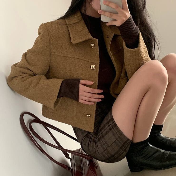 ショート襟付きシングルブレストメルトンジャケット | Ulysses | 詳細画像2 