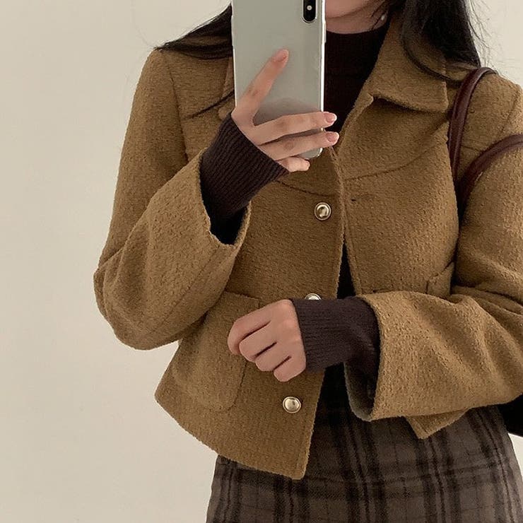 ショート襟付きシングルブレストメルトンジャケット | Ulysses | 詳細画像4 