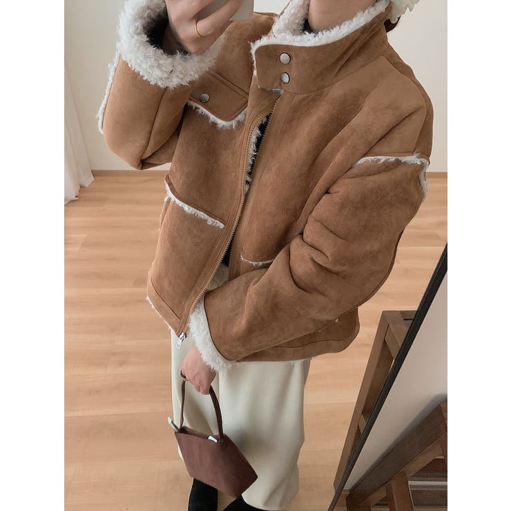 スタンドカラー鹿の毛皮の綿毛ジャケット | Ulysses | 詳細画像3 