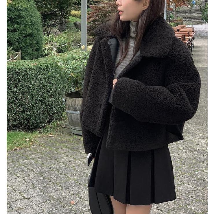 ブラック | ショートリバーシブルボアジャケット | Ulysses