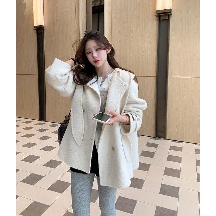 アイボリー | フード付き取り外し可能ジャケット | Ulysses