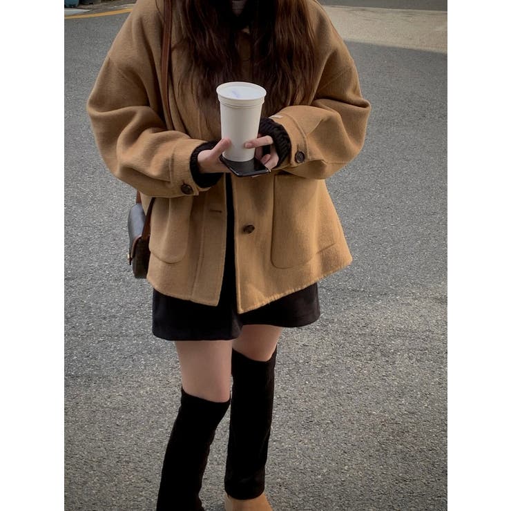 襟付きシングルブレストメルトンジャケット | Ulysses | 詳細画像3 