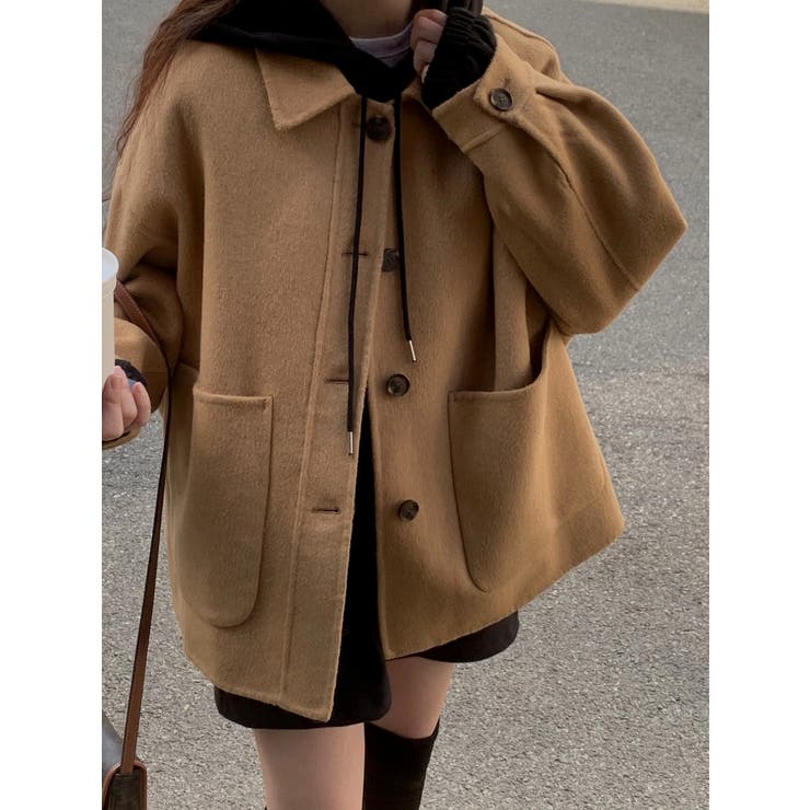 襟付きシングルブレストメルトンジャケット | Ulysses | 詳細画像4 