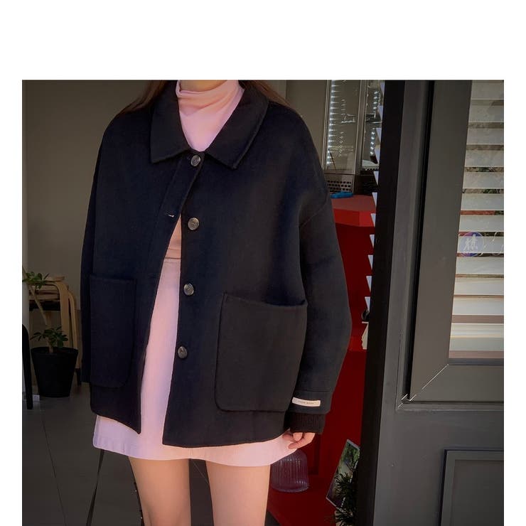 襟付きシングルブレストメルトンジャケット | Ulysses | 詳細画像11 