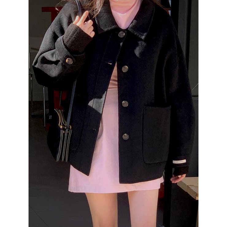 襟付きシングルブレストメルトンジャケット | Ulysses | 詳細画像12 