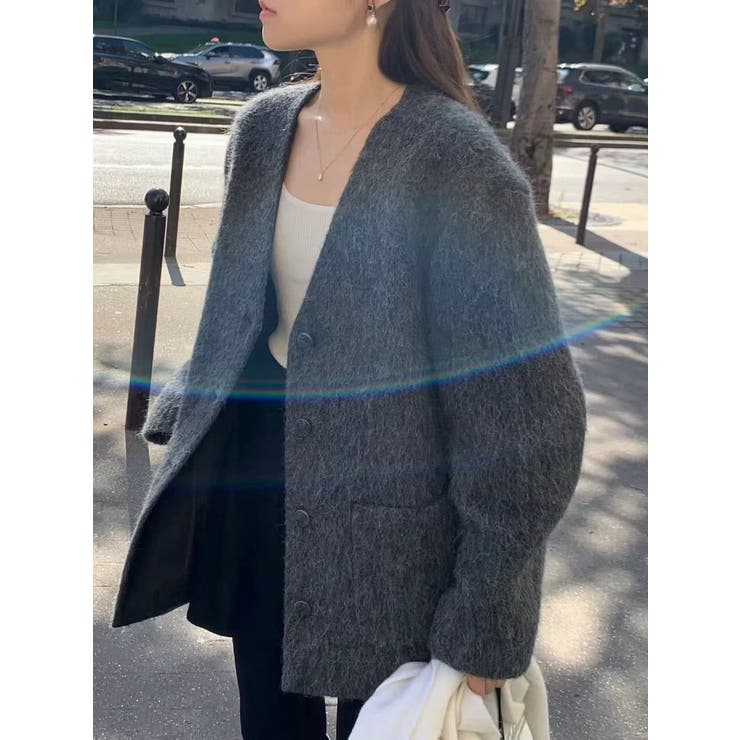 グレー | ノーカラーシングルブレストジャケット | Ulysses