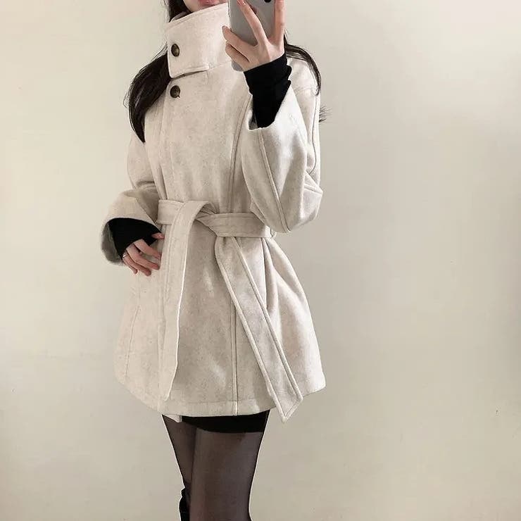 リボンスタンドカラーメルトンジャケット | Ulysses | 詳細画像1 