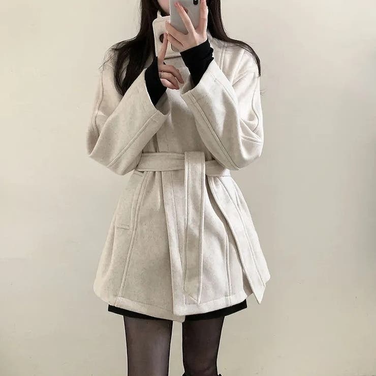 リボンスタンドカラーメルトンジャケット | Ulysses | 詳細画像2 