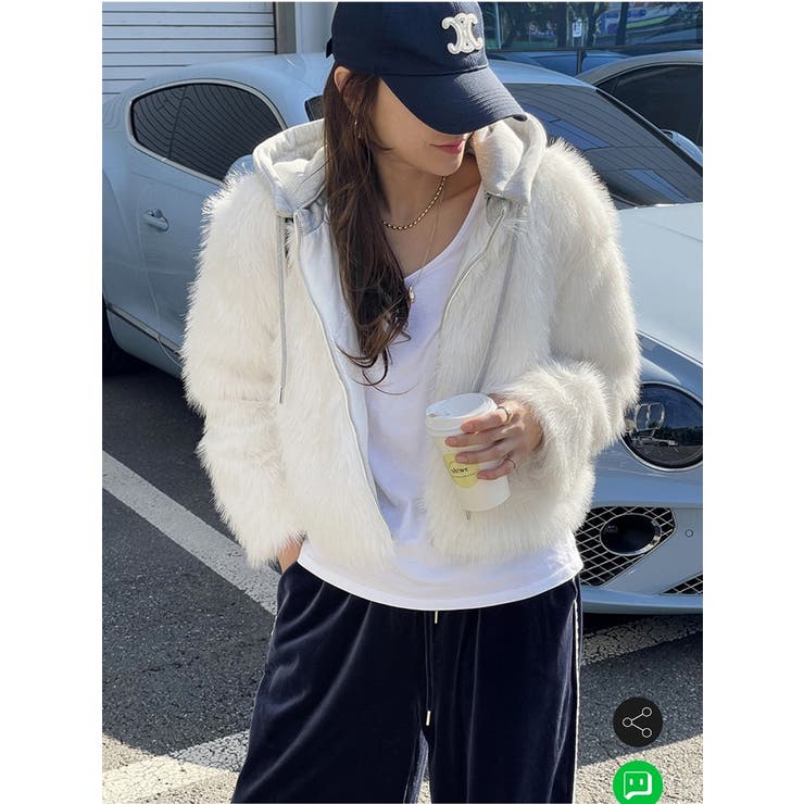 ホワイト | ショートフード付きジャケット | Ulysses